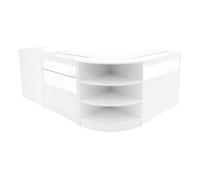 Monstershop Europa LED Shop Counter Set B900, C900, TB60 & LM60 - White
