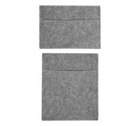 Fabric Storage Pouches 2 Pack 2 Sizes Smoke Grey Car Motorhome Camper Van Matching Lining Tool Paperwork Document Pocket Organiser Holder Accessories Portable Fixed 100% Polypropylene 3mm Thick