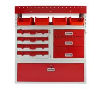 Van Racking Metal Lockable Storage Tool Shelving Rack System Drawers Lock Unit
