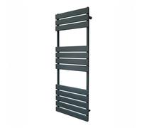Monstershop Flat Panel Towel Radiator - 1200mm x 450mm - Anthracite Grey
