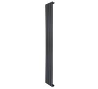 Monstershop Flat Single Column Radiator - 1600 X 280Mm - Anthracite Grey Grey One Size