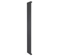 Monstershop Flat Single Column Radiator - 1800 x 280mm - Anthracite Grey