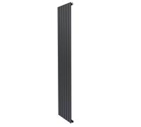 Monstershop Flat Single Column Radiator - 1800 X 420Mm - Anthracite Grey Grey One Size