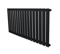 Monstershop Flat Single Column Radiator - 600 x 1190mm - Black Monstershop Black