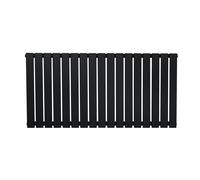 Monstershop Flat Single Column Radiator - 600 X 1190Mm - Black Black One Size