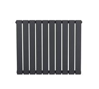 Monstershop Flat Single Column Radiator - 600 X 700Mm - Anthracite Grey Grey One Size