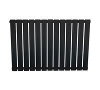 Monstershop Flat Single Column Radiator - 600 X 910Mm - Black Black One Size