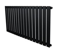 Monstershop Flat Single Column Radiator - 600 x 1190mm - Black Monstershop Black