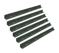 Flexible Lawn Edging 7.2 m Long Pack of 6 x 1.2m Green Garden Border Grass Lawns Pathways Path Edge Vegetable Plot Flowerbed Raised Borders UV Resistant Rubber Free Matching Plastic Ground Pegs