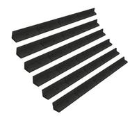 MonsterShop Flexible Lawn Edging 7.2 M Long Pack Of 6 X 1.2M Black Garden Border