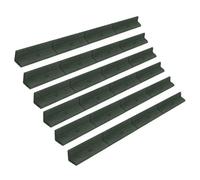 MonsterShop Flexible Lawn Edging 7.2 M Long Pack Of 6 X 1.2M Green Garden Border