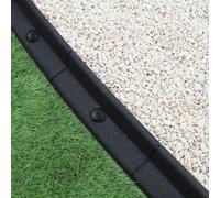 Monster Shop Flexible Lawn Edging Black 1.2M X 14, Black