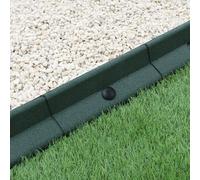 MonsterShop Flexible Lawn Edging Garden Border Black Pack Of 50 X 1.2M