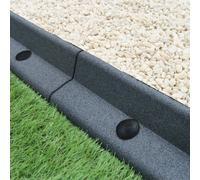 MonsterShop Flexible Lawn Edging Garden Border Brown Pack Of 40 X 1.2M