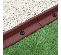 MonsterShop Flexible Lawn Edging Garden Border Terracotta Pack Of 6 X 1.2M