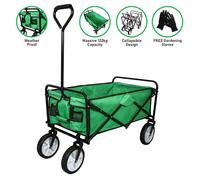 Monstershop Foldable Garden Cart Green, Green