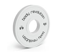 Monstershop Fractional Bumper Plates 2 X 0.5Kg In White White