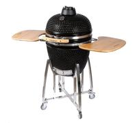 Monstershop Fresh Grills Kamado Charcoal Bbq Grill 21" - Mega In Black Black