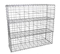 Monster Shop Gabion Baskets Galvanised Steel Cages Mesh Wire Stone Basket Outdoor Spiral Retaining Wall Planter Garden / 100 x 30 x 30cm / 3 Pack…