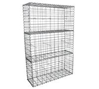 Monster Shop Gabion Baskets 100 X 50 X 30Cm / 3 Pack, Silver