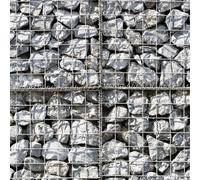 MonsterShop Gabion Baskets 100 X 80 X 30Cm 2 Pack