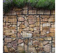 MonsterShop Gabion Baskets 100 X 95 X 30Cm 2 Pack