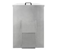 Monstershop Galvanised Coal Bunker - 150Kg In Silver Silver One Size