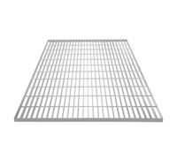Galvanised Grating Floor Forge Walkway Mesh Floor Panel Grid Drainage Gutter Vent Heavy Duty Weatherproof Steel Zinc Coated 1100mm x 1000mm x 30mm 4mm Metal Thickness 1100kg Load Capacity