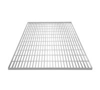 Galvanised Grating Floor Forge Walkway Mesh Floor Panel Grid Drainage Gutter Vent Heavy Duty Weatherproof Steel Zinc Coated 1200mm x 1000mm x 30mm 4mm Metal Thickness 1200kg Load Capacity
