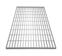 Galvanised Grating Floor Forge Walkway Mesh Floor Panel Grid Drainage Gutter Vent Heavy Duty Weatherproof Steel Zinc Coated 1000mm x 600mm x 30mm 4mm Metal Thickness 600kg Load Capacity