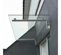 Monstershop Glass Door Canopy & Brackets, 144Cm W, 80Cm D