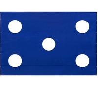 Golf Cage Target Practice Sheet 3m x 2m 5 x 38.5cm Holes Waterproof 210D Oxford Fabric 12 Bungee Cords Lightweight Portable Blue Outdoor Indoor Monster Shop