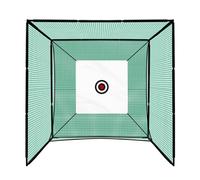 Golf Practice Cage 10ft 3m Driving Range High Impact 25mm Mesh Hitting Professional Swing Training Equipment Outdoor Freestanding Steel Frame Bullseye Target FREE Artificial Grass Mat & 6cm Rubber Tee