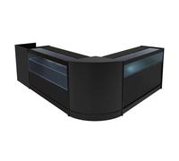 Monstershop Gravity Led Shop Counter Set B1200, C1200, Tb60 & & Cm60 - Black Black