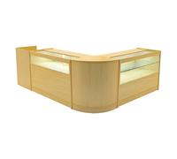 Monstershop Gravity LED Shop Counter Set B1200, C1200, TB60 & & CM60 - Maple in Beige Monstershop Beige