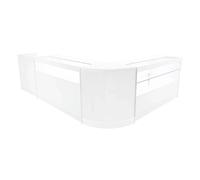 Monstershop Gravity LED Shop Counter Set B1500, C1500, TB60 & CM60 - White Monstershop White