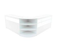 Monstershop Harmonia LED Shop Counter Set B1500, C1500 & LM60 - White Monstershop White
