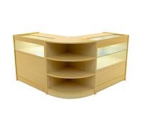 Harmonia LED Shop Counter Set B900, C900 & LM60 - Maple Beige
