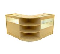 Monstershop Harmonia Led Shop Counter Set B900, C900 & Lm60 - Maple In Beige Beige