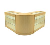 Monstershop Helios LED Shop Counter Set CM60 & 2 x K1200 - Maple in Beige Monstershop Beige