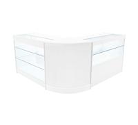 Monstershop Hera LED Shop Counter Set K1200, C1200 & CM60 - White Monstershop White