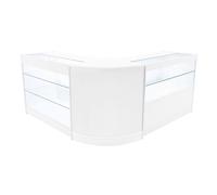 Monstershop Hera Led Shop Counter Set K1200, C1200 & Cm60 - White White One Size