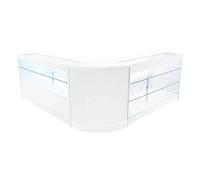 Monstershop Hera Led Shop Counter Set K1500, C1500 & Cm60 - White White