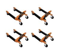 MonsterShop Vehicle Positioning Skates X 4 Hydraulic Wheel Car Dolly Set Of 4
