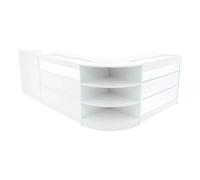 Monstershop Hyperion LED Shop Counter Set K1200, B1200, TB60 & LM60 - White Monstershop White
