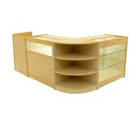 Monstershop Hyperion Led Shop Counter Set K900, B900, Tb60 & Lm60 - Maple In Beige Beige