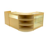 Monstershop Hyperion LED Shop Counter Set K900, B900, TB60 & LM60 - Maple in Beige Monstershop Beige