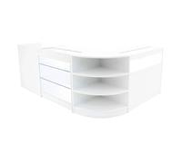 Monstershop Hyperion LED Shop Counter Set K900, B900, TB60 & LM60 - White Monstershop White