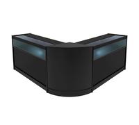 Black Shop Counter Set Iris LED Light B1200 CM60 120cm 60cm W