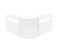 White Shop Counter Set Iris LED Light B1200 CM60 120cm 60cm W